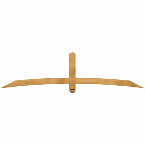 Ekena Millwork Bellingham Rough Sawn Timber Gable Bracket, Western Red Cedar, 96"W x 24"H x 2"D x 4"F, 6/12 Pitch GBW096X24X0204BEL00RWR - main